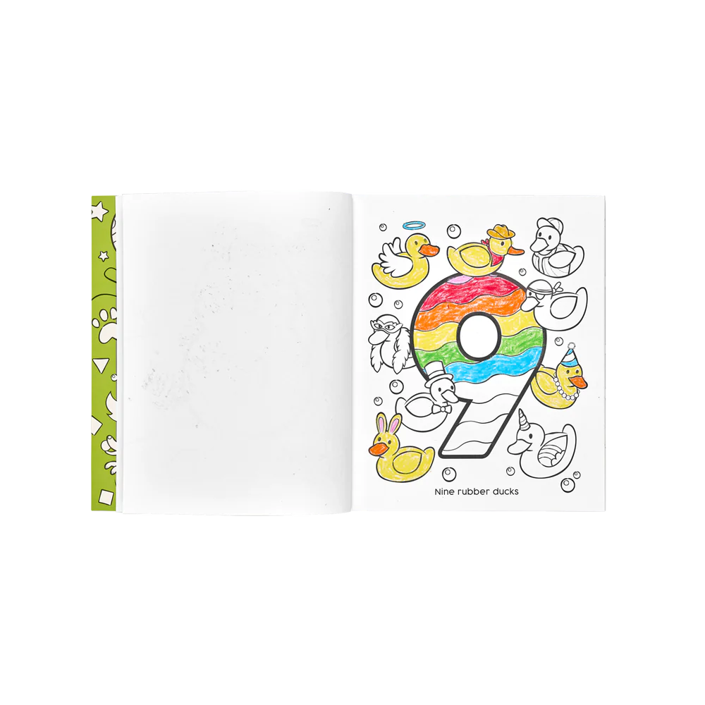 123: Shapes + Numbers Toddler Coloring Book