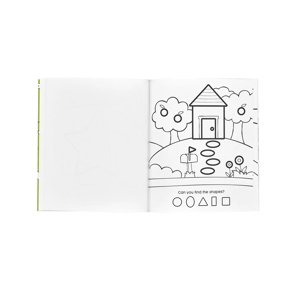 123: Shapes + Numbers Toddler Coloring Book