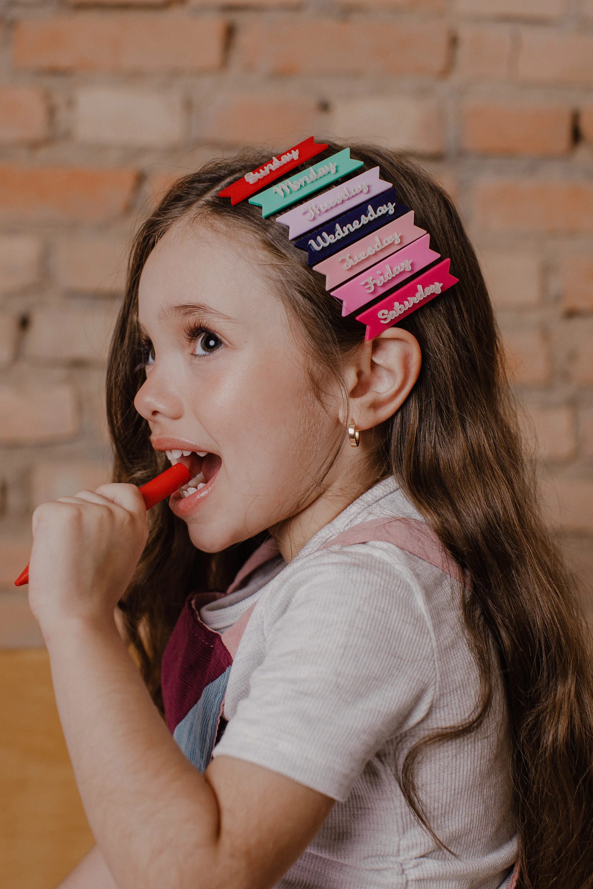 Days of the Week Hair Clips Set/7