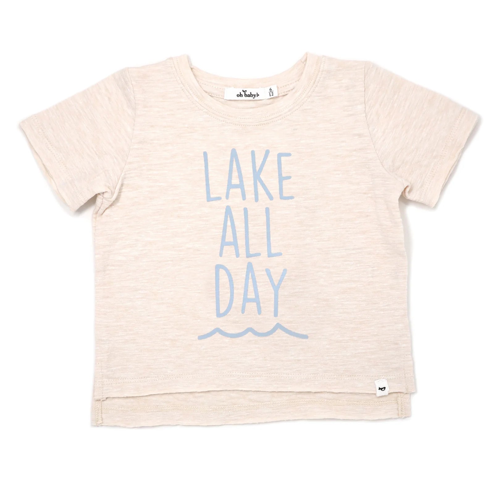 Lake All Day Cotton Raw Edge Tee
