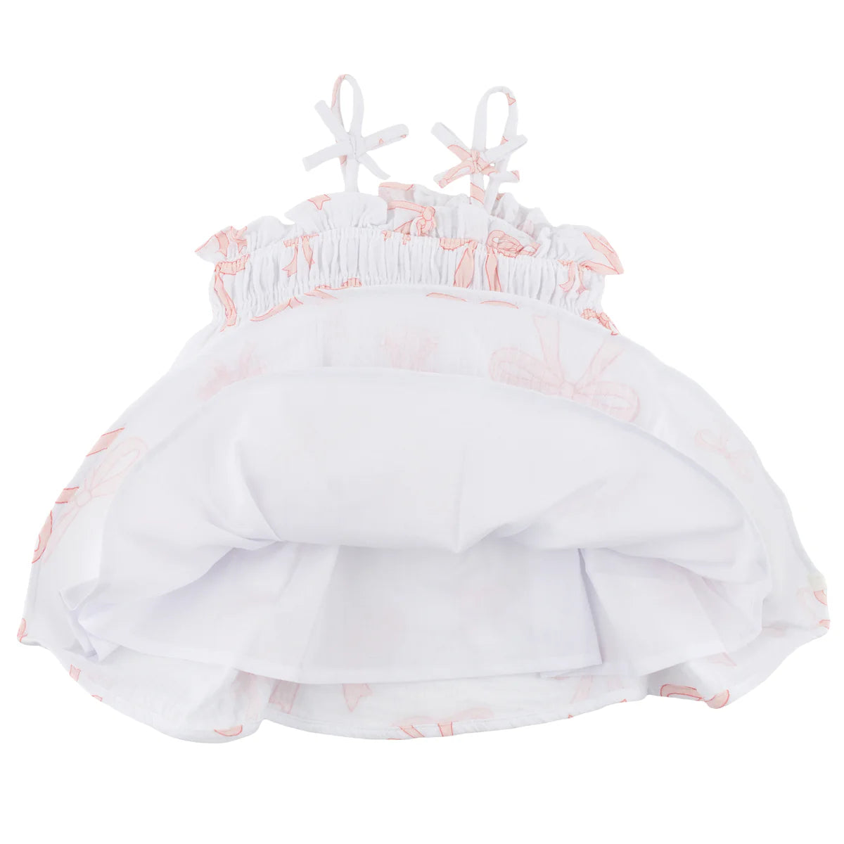 Brandie Dress in Big Pink Bows Print