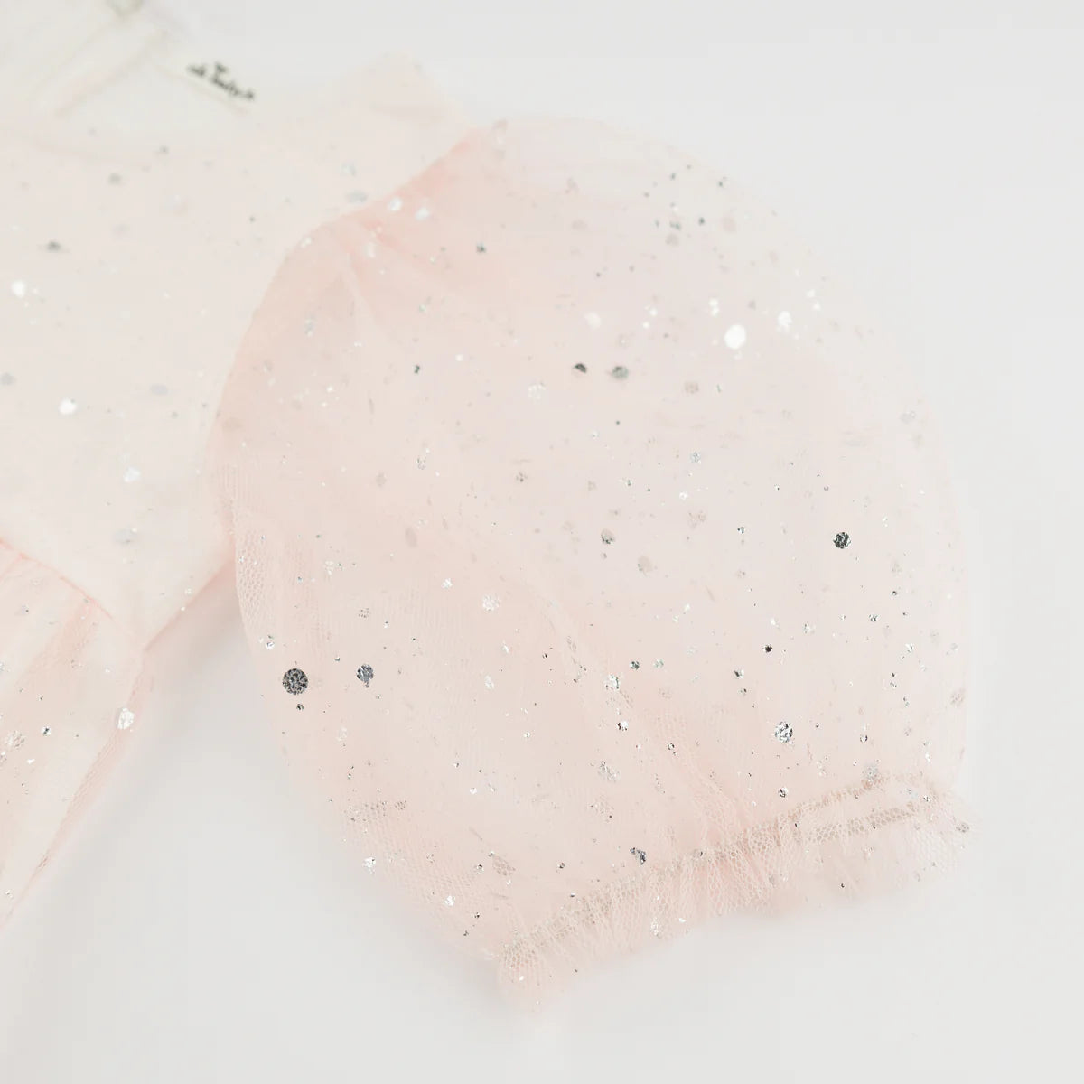 Josephine Dress in Pink & Silver Fleck
