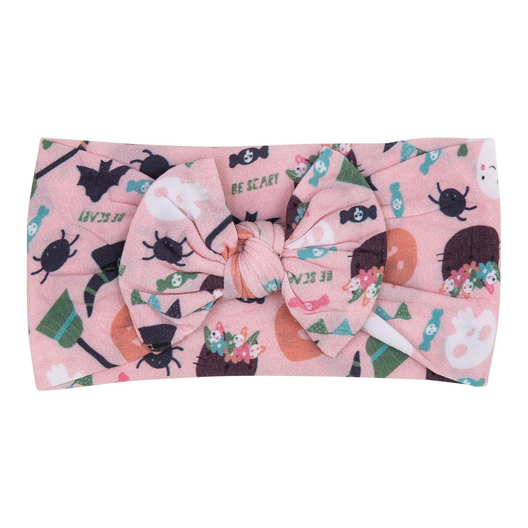 Trick or Treat Nylon Bow Headwrap