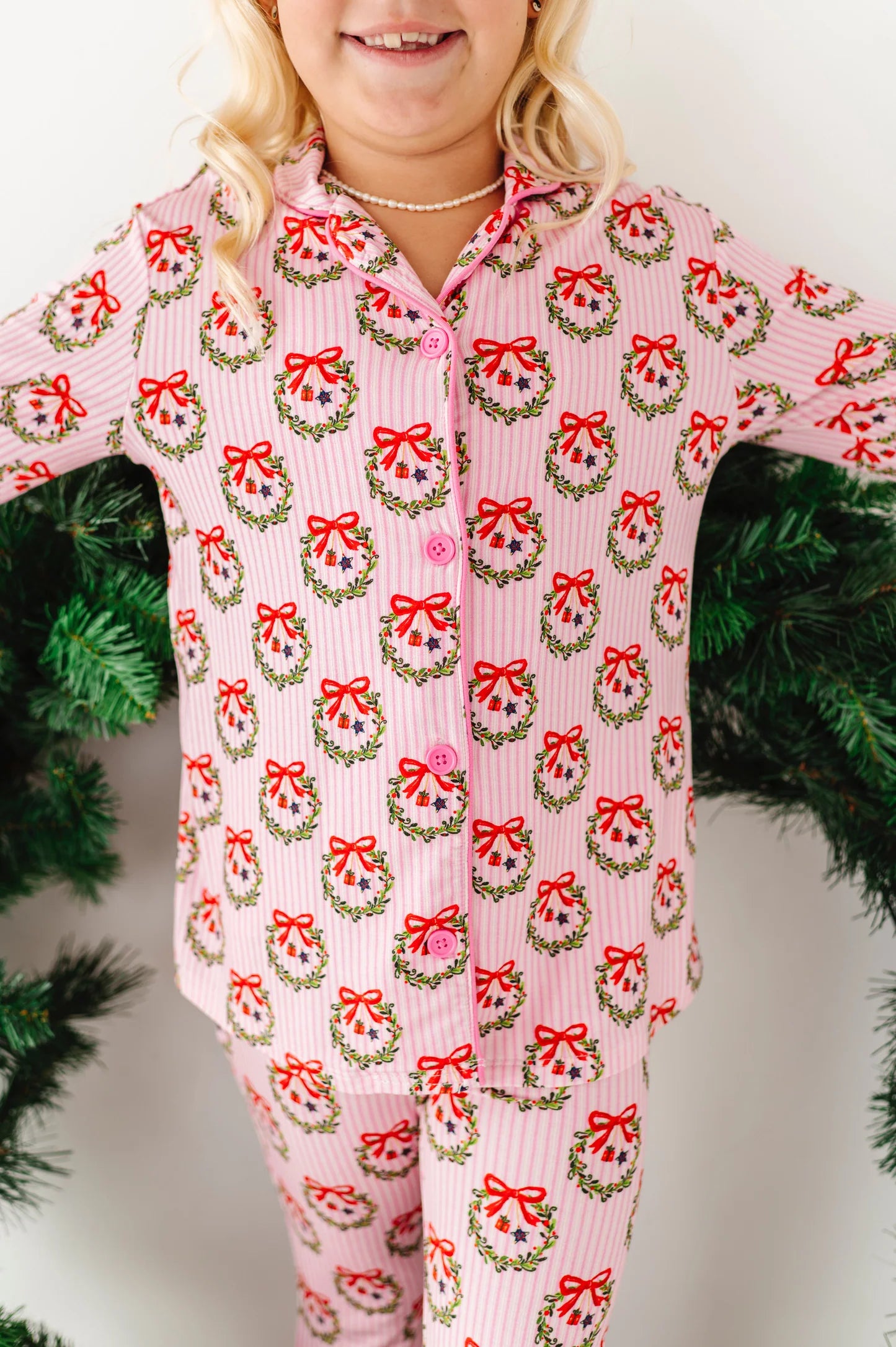 Sparkle & Spruce Button-Down Kids Set