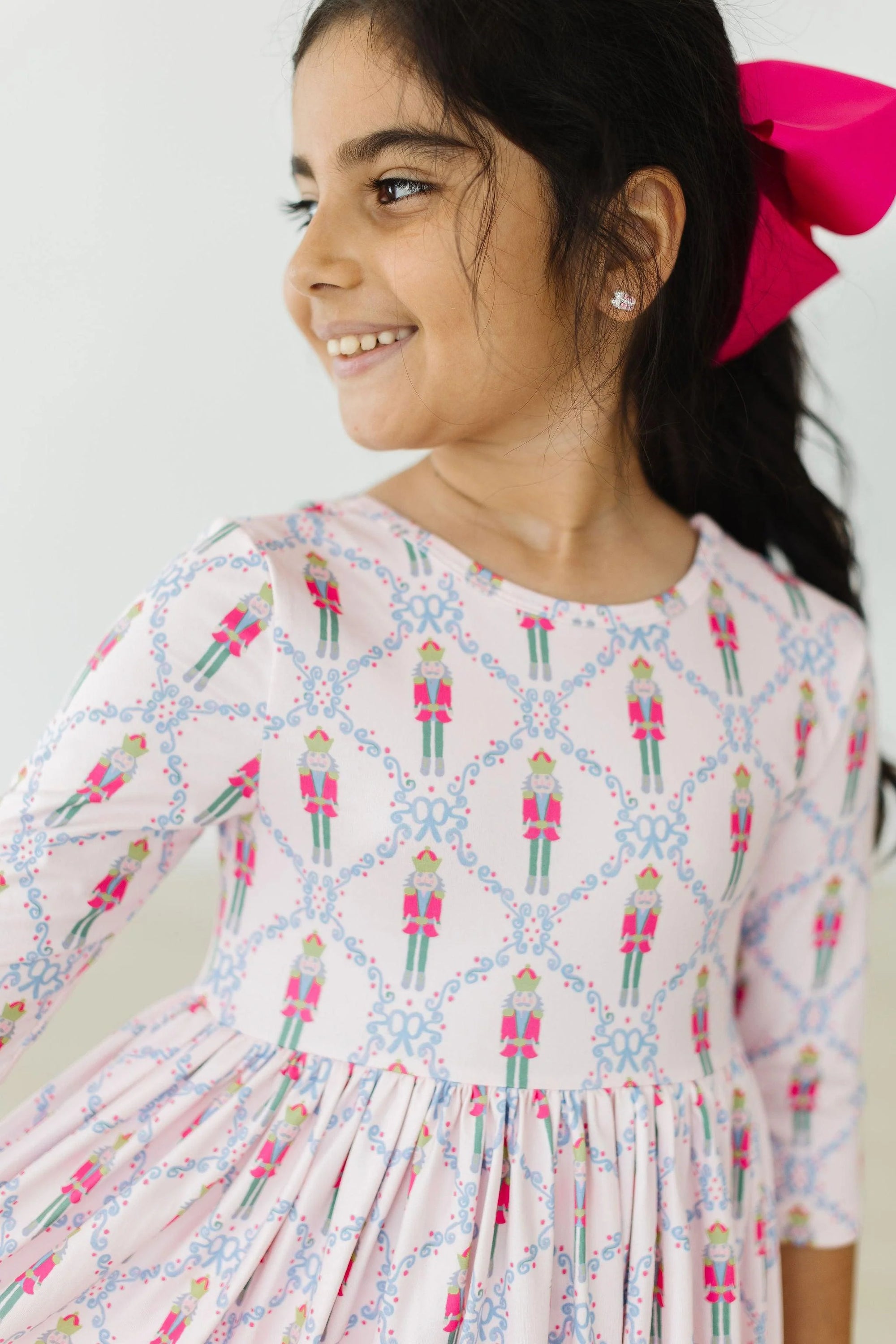 Pink Nutcracker Pocket Twirl Dress