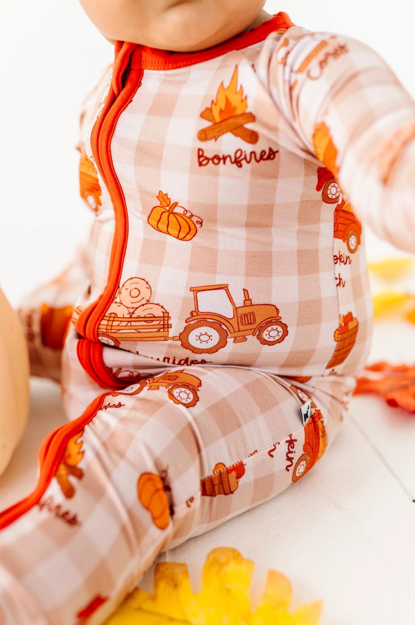 Harvest Hayride Convertible Footie