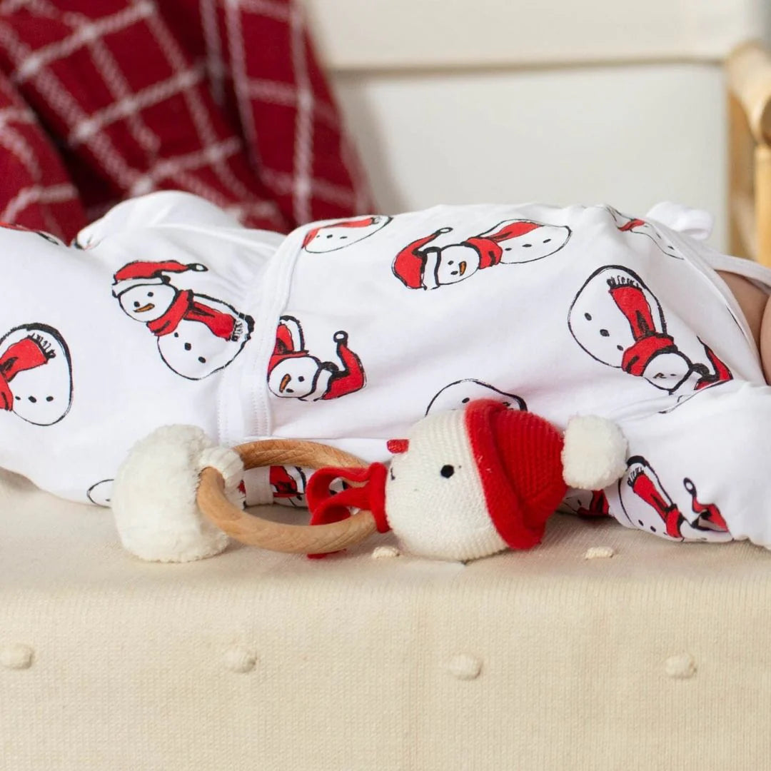 Organic Snowman Rattle