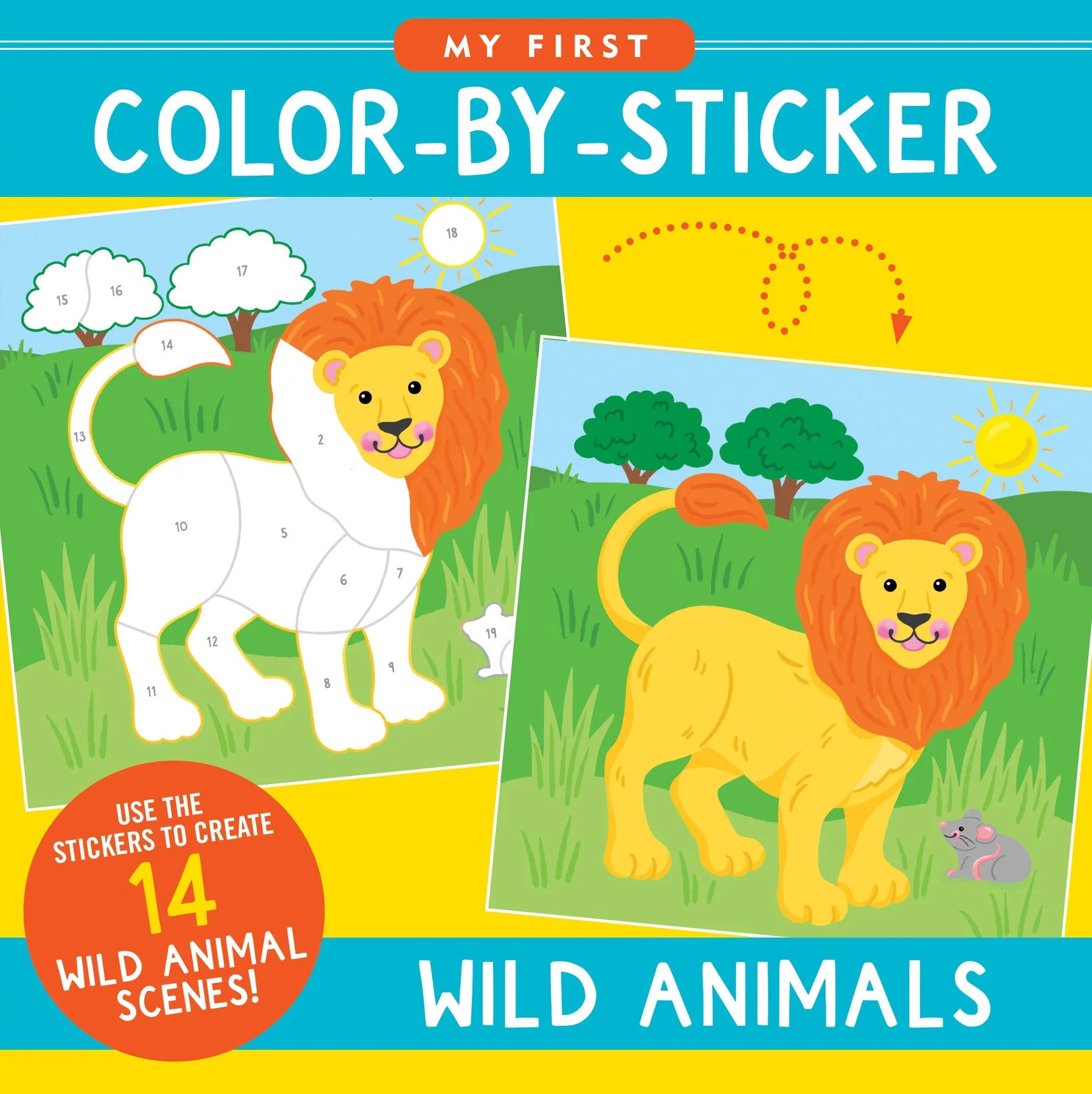 Wild Animals First Color by Sticker