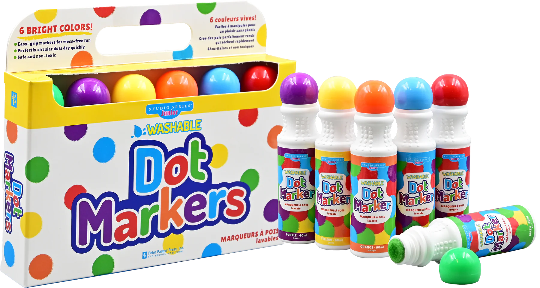 Washable Dot Markers (Set of 6)