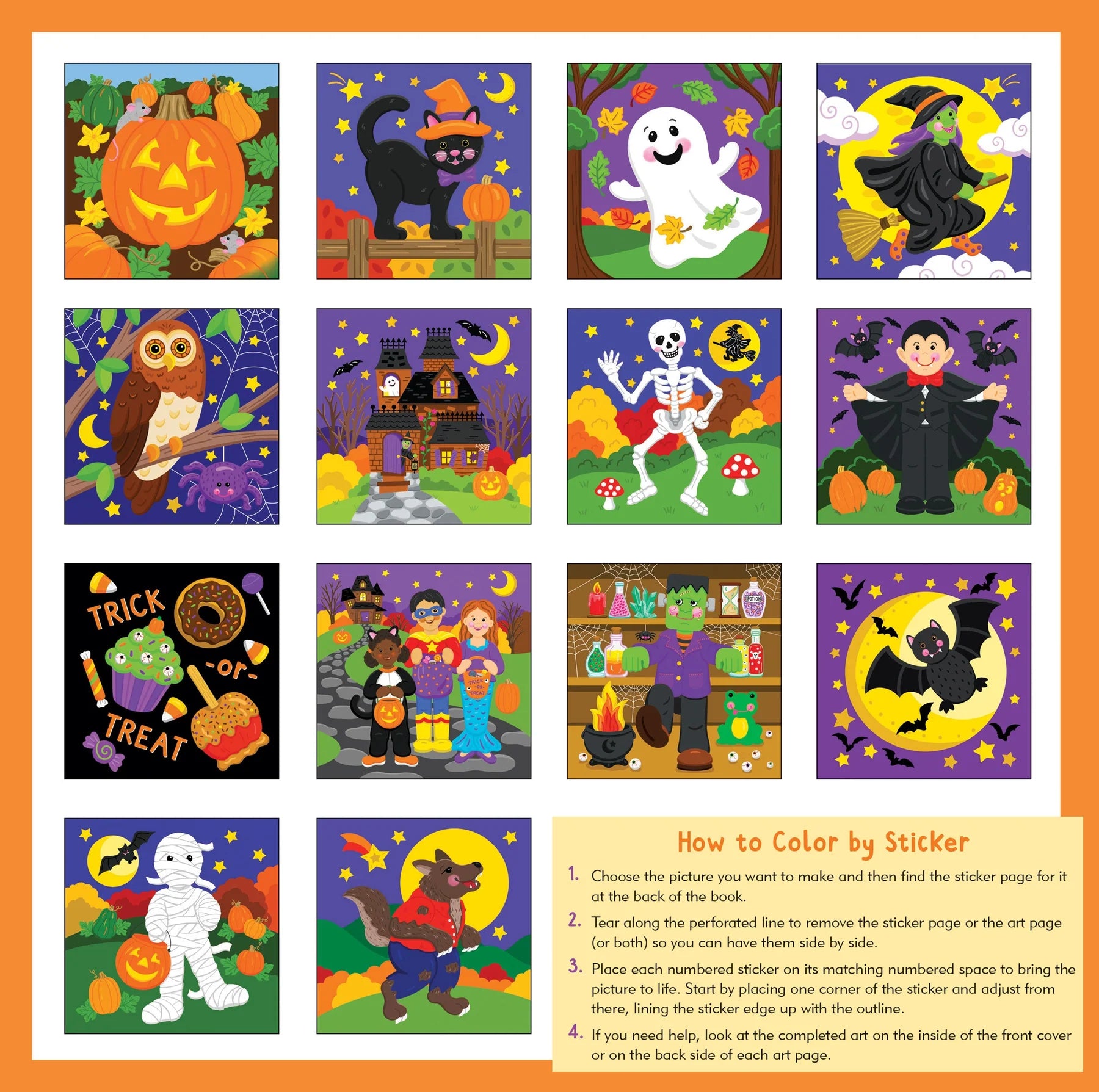 My First Color-by-Sticker - Halloween