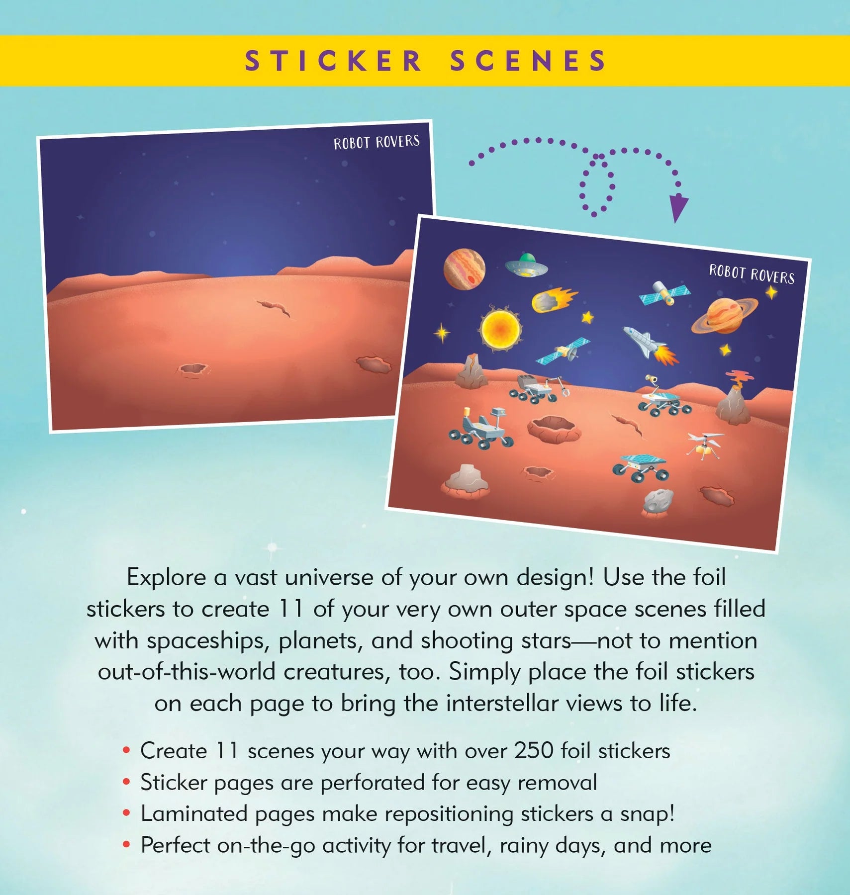 Outer Space Sticker Scenes Book