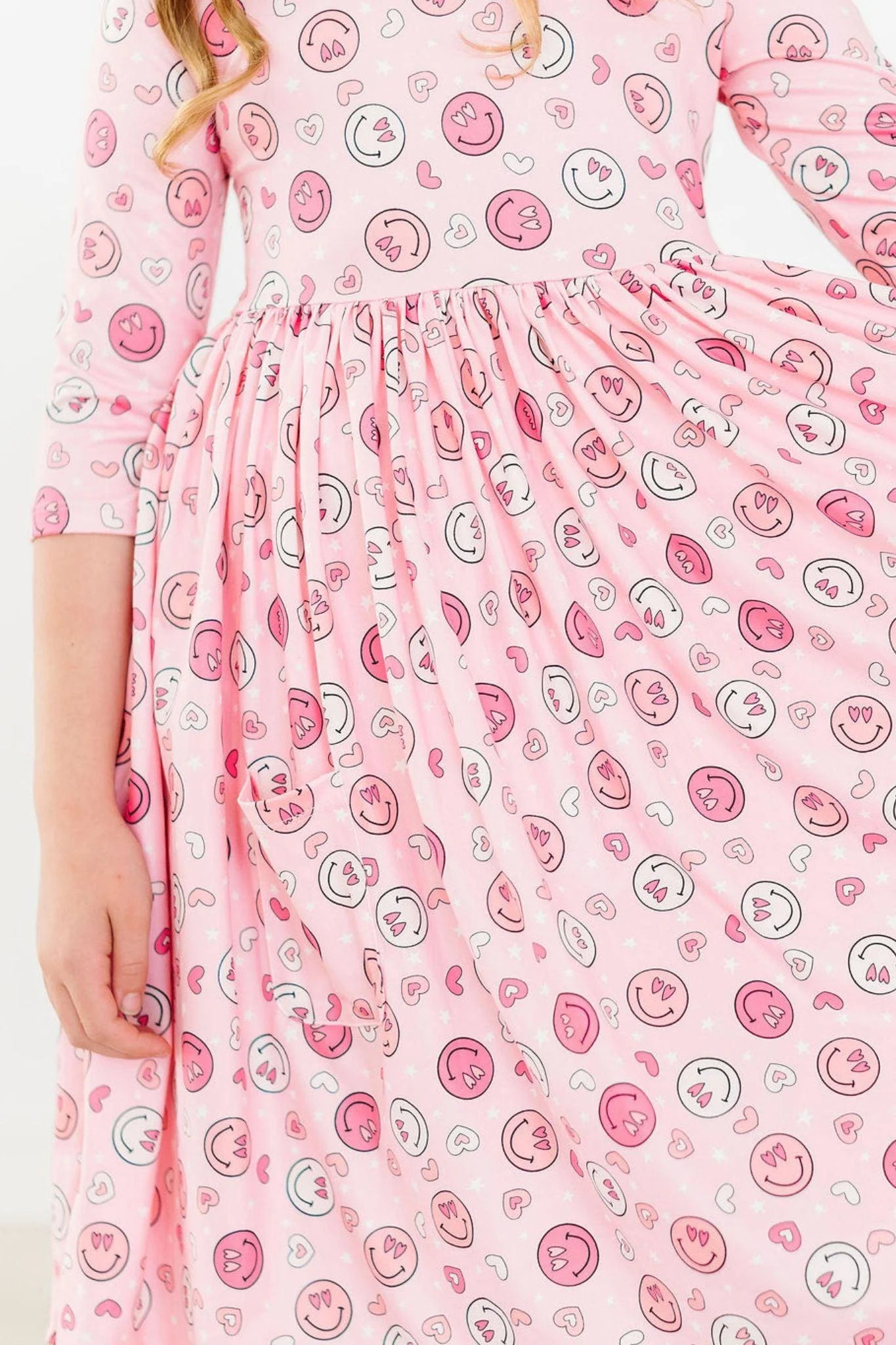 You Make Me Happy Pocket Twirl Dress