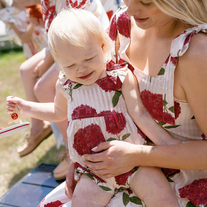 Baby Girl Via Jumper in Pink Stripe Hydrangea
