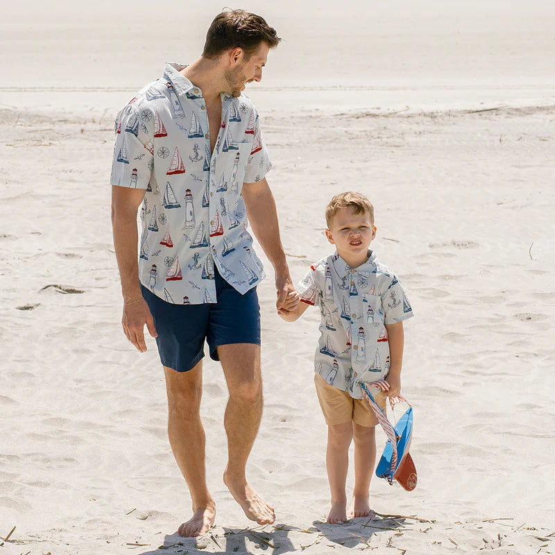 Boys Jack Shirt in Nautical Adventure