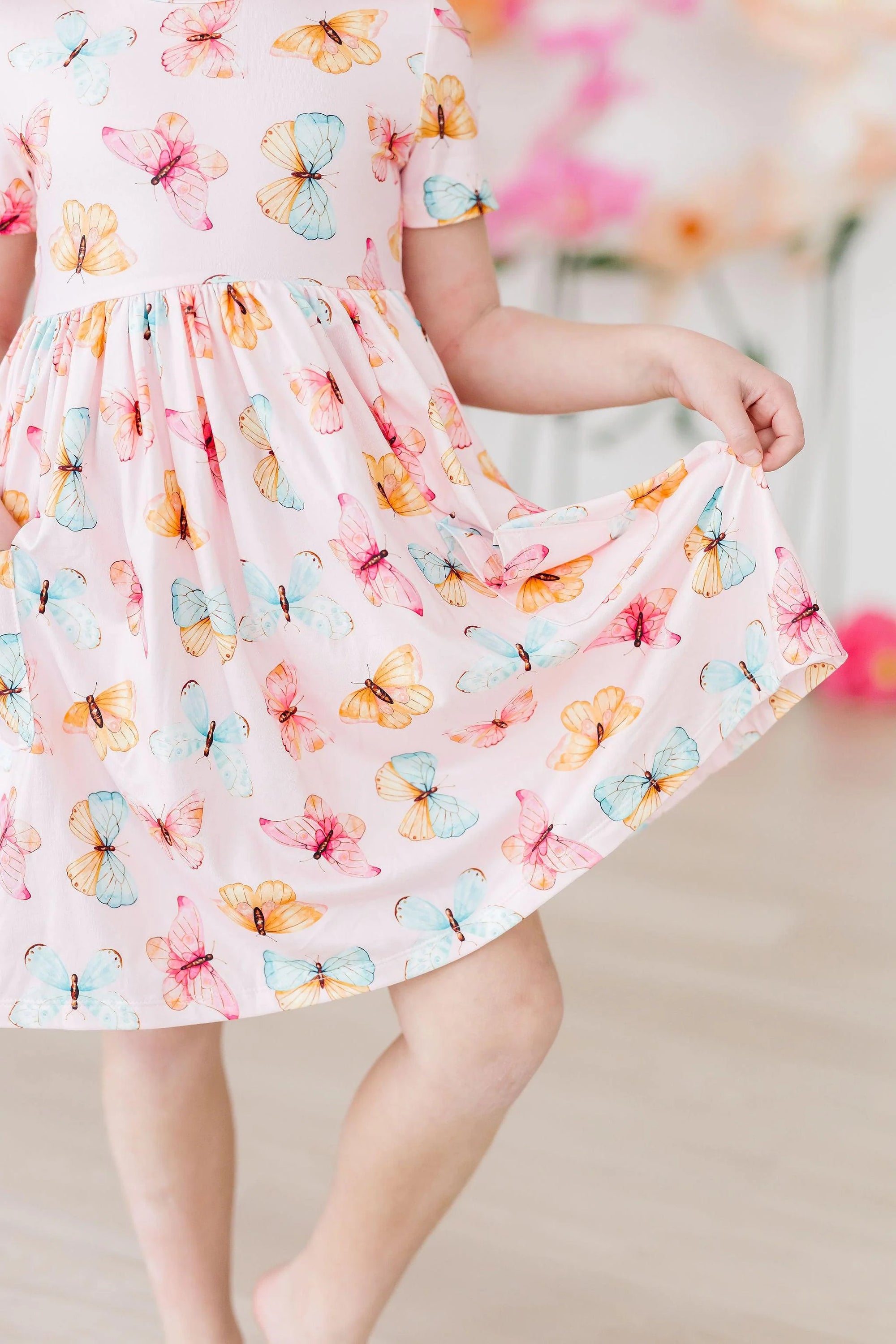 Butterfly Kisses Pocket Twirl Dress