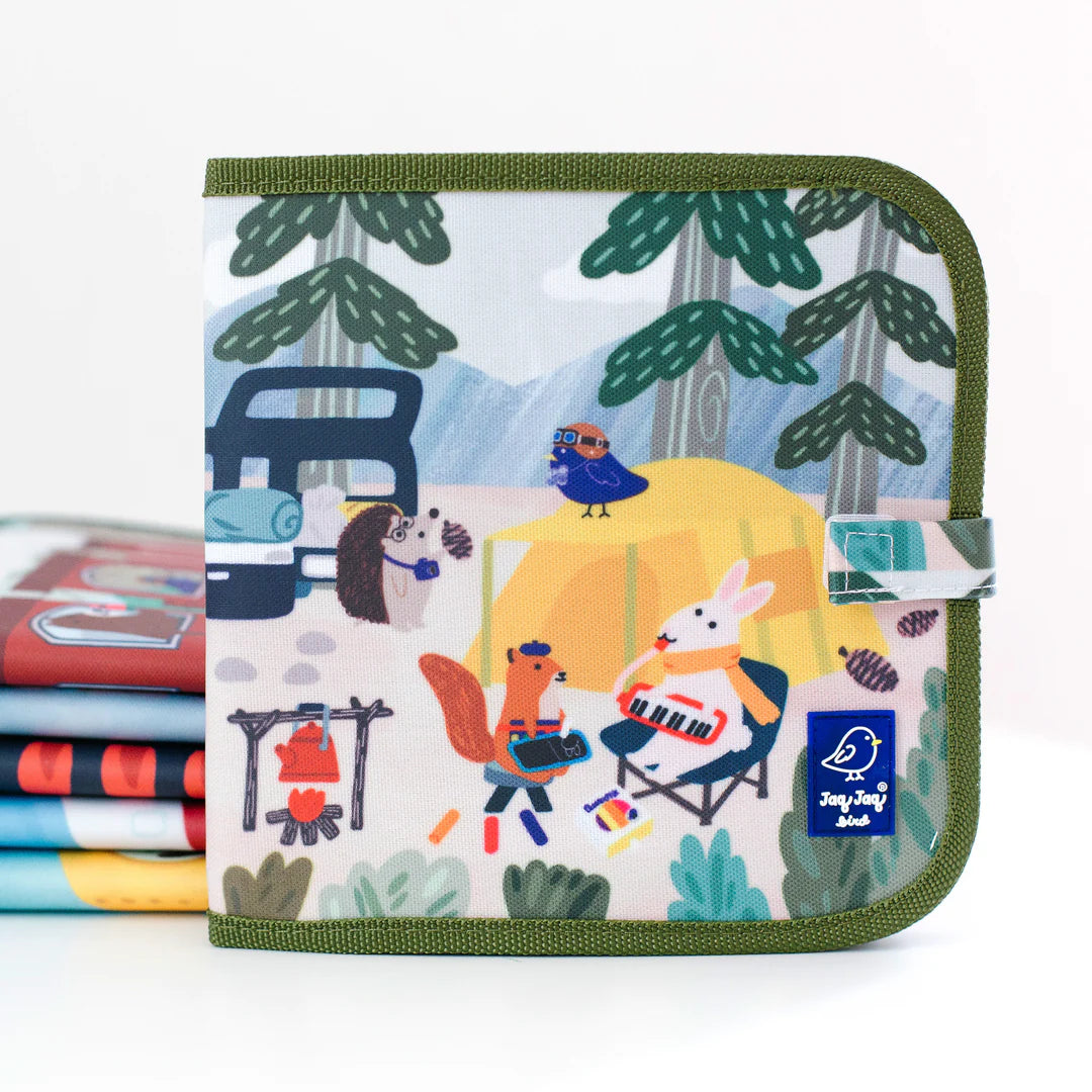 Camping Friends Dry Erase Reusable Activity Book