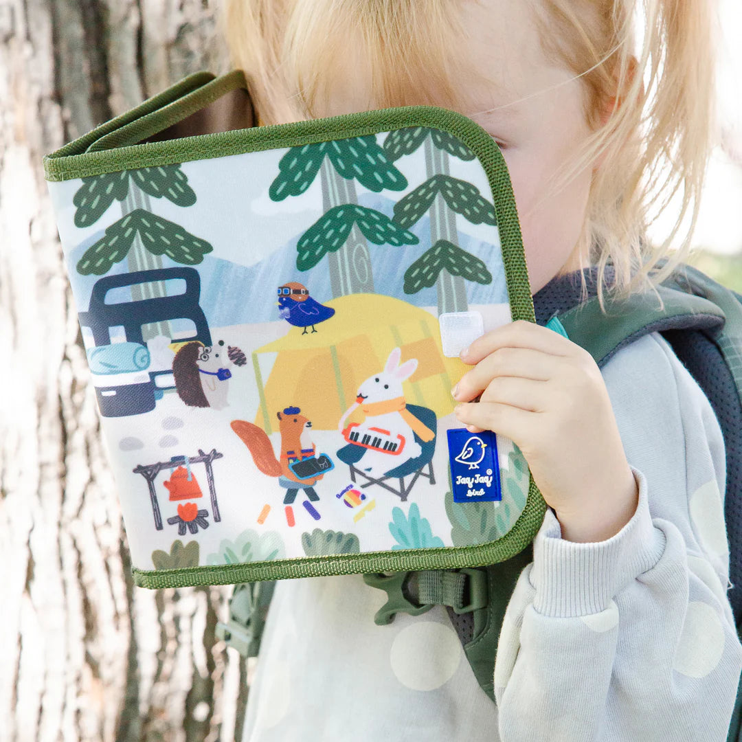 Camping Friends Dry Erase Reusable Activity Book