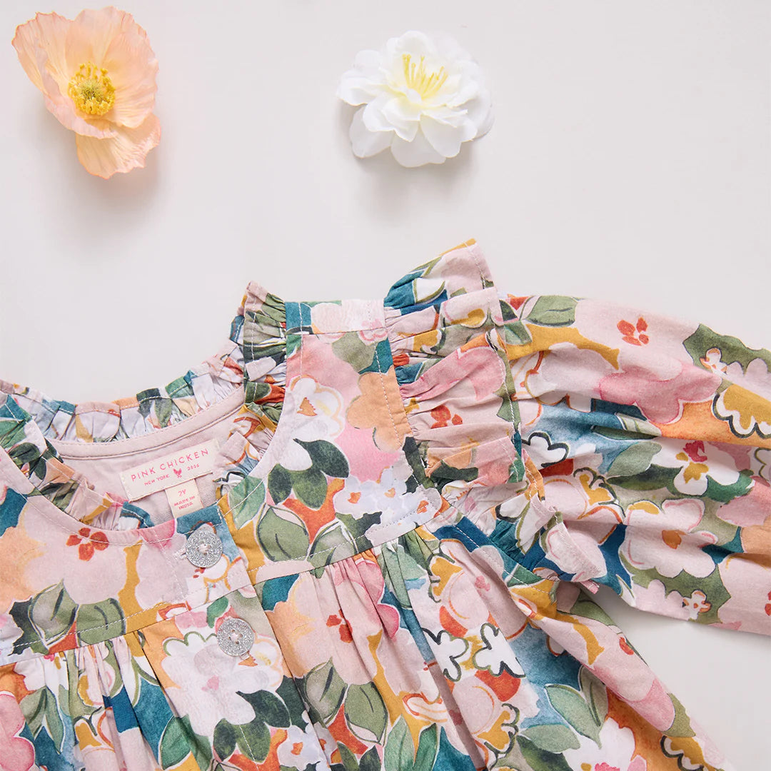 Kalani Top in Watercolor Floral