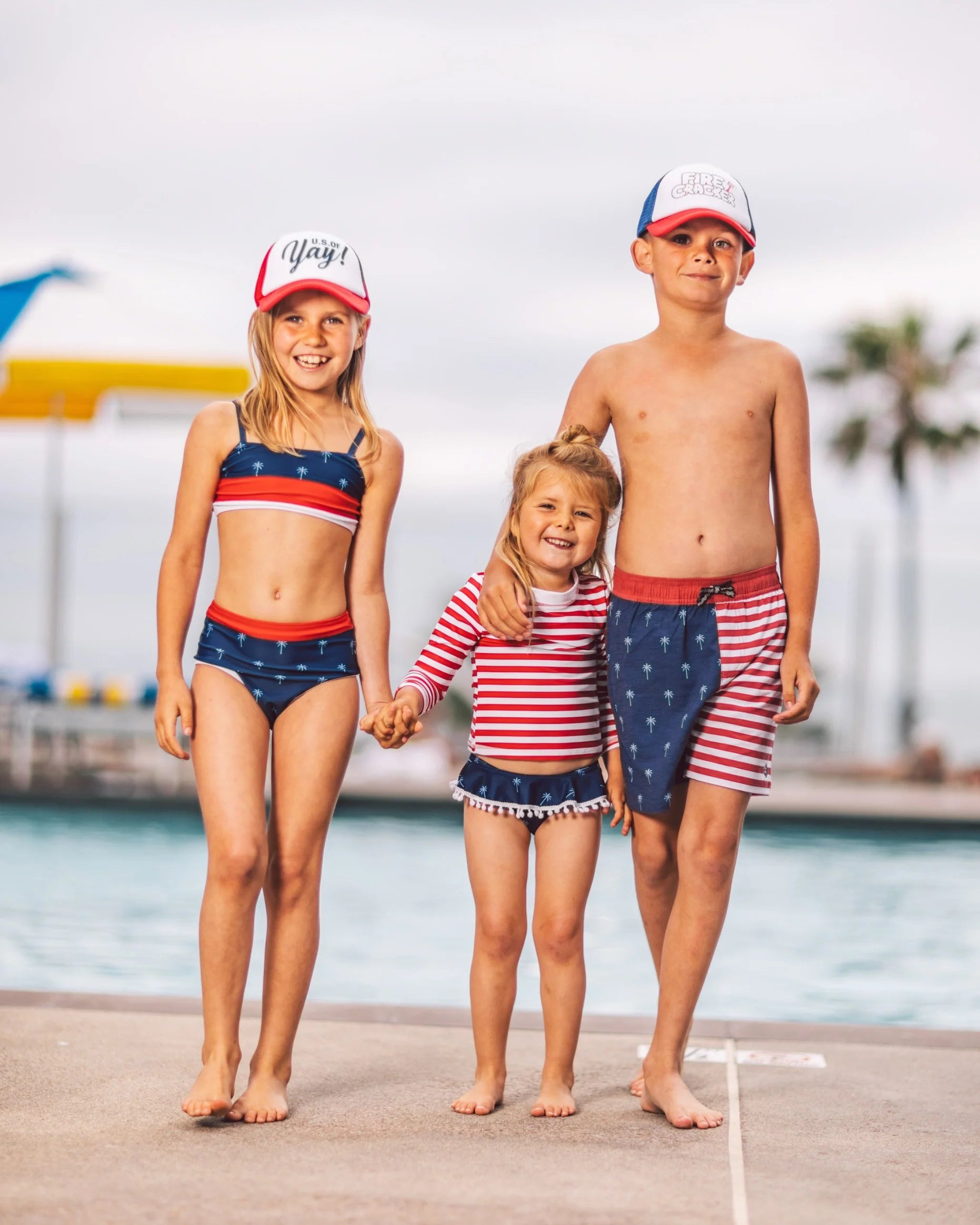 USA Palm Tree Block Party Bikini