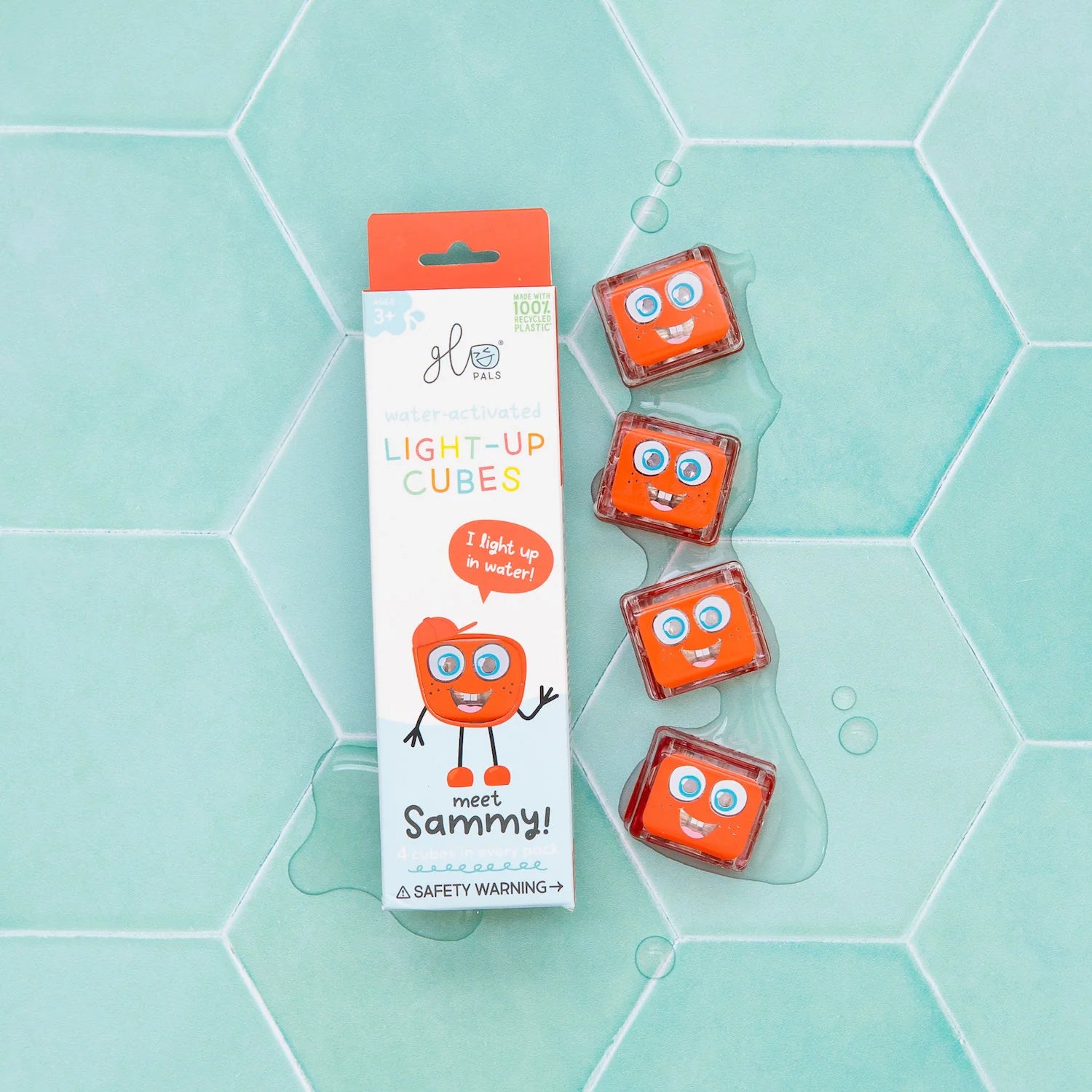 Sammy - Glo Pals Light-Up Cubes Sensory Toy