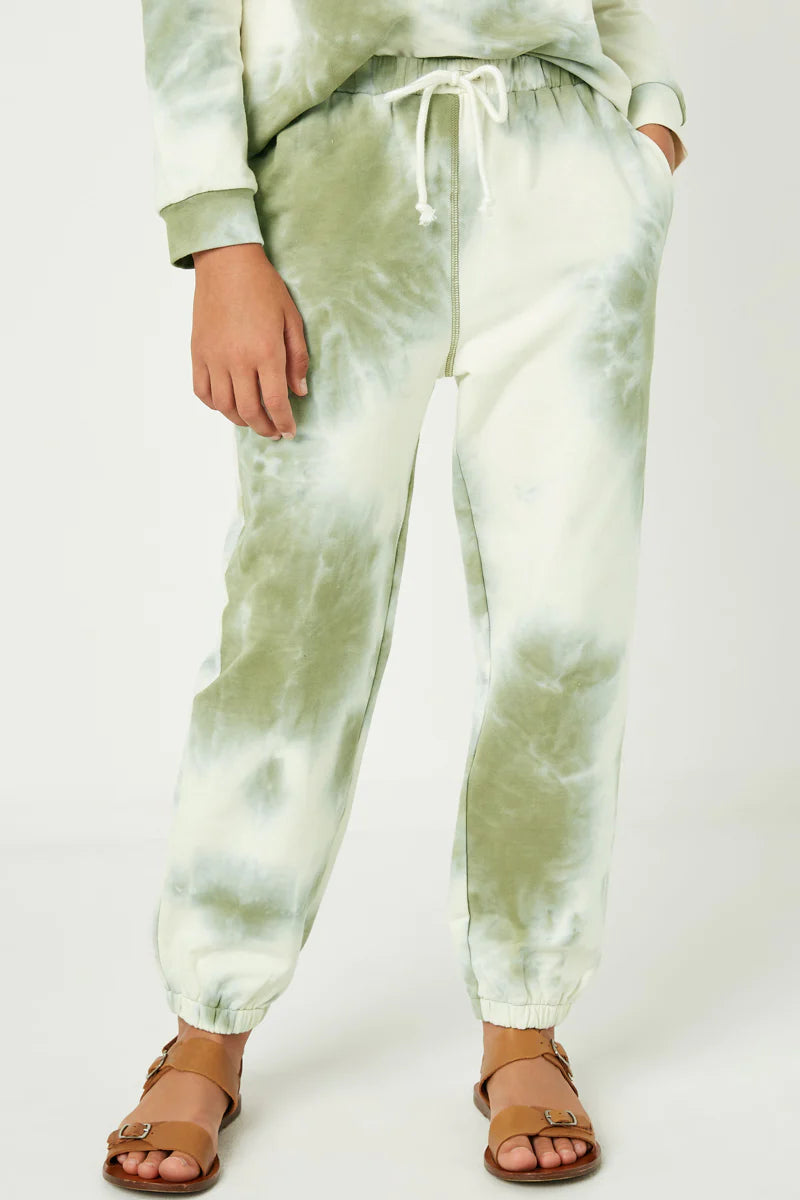 Girls Tie Dye Knit Joggers