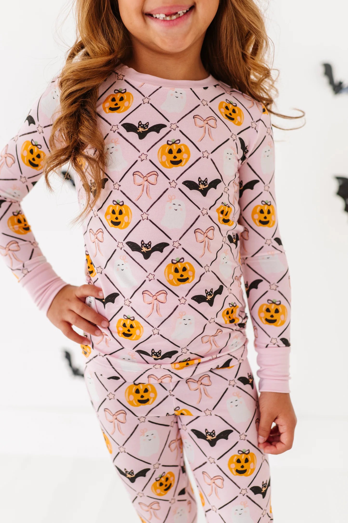 Bows and Boos Two-Piece Pajama Set