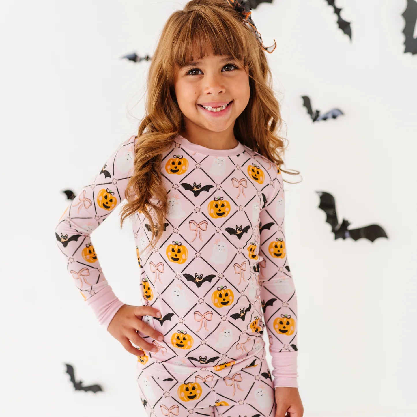 Bows and Boos Two-Piece Pajama Set