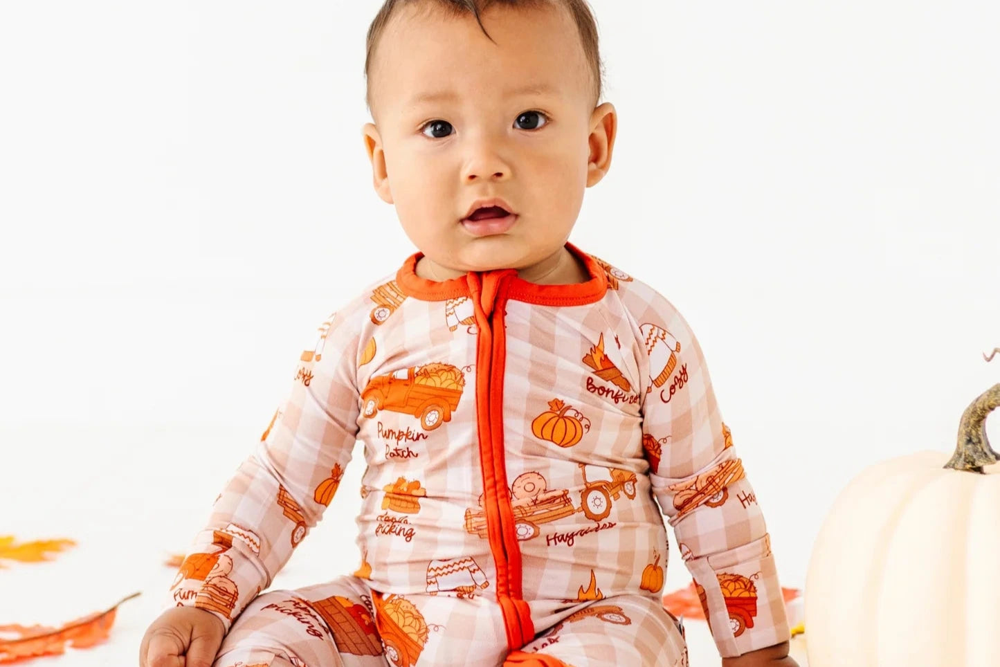 Harvest Hayride Convertible Footie