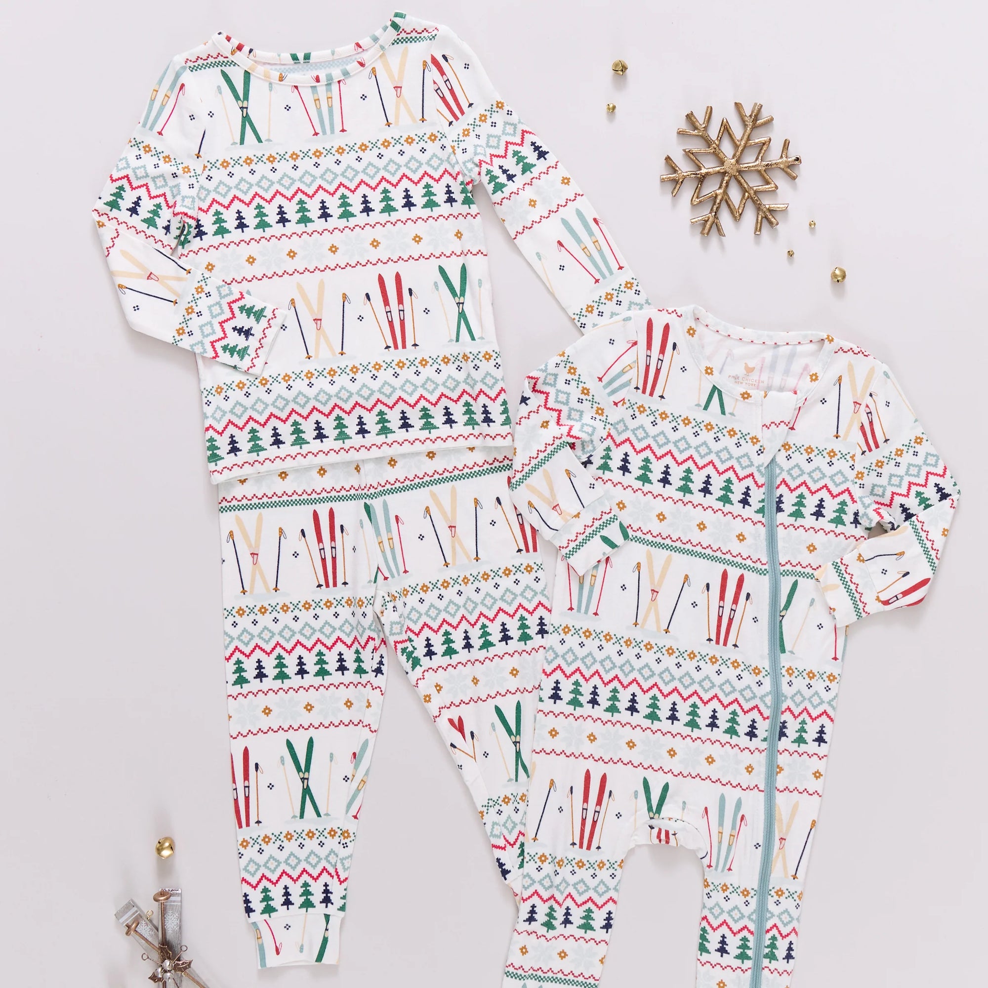 Ski Fair Isle Kids Pajama Set