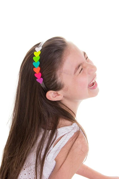 Neon Hearts Headband