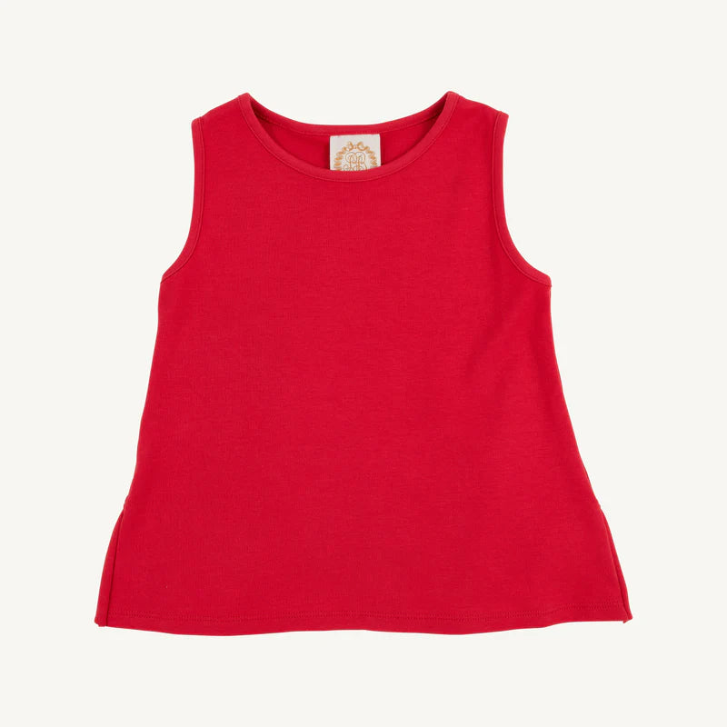 Red Love You Back Top