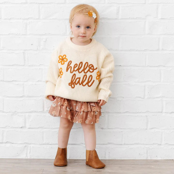 Hello Fall Knit Sweater
