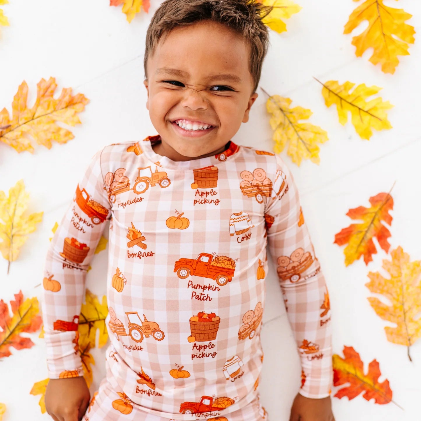 Harvest Hayride Two-Piece Pajama Set