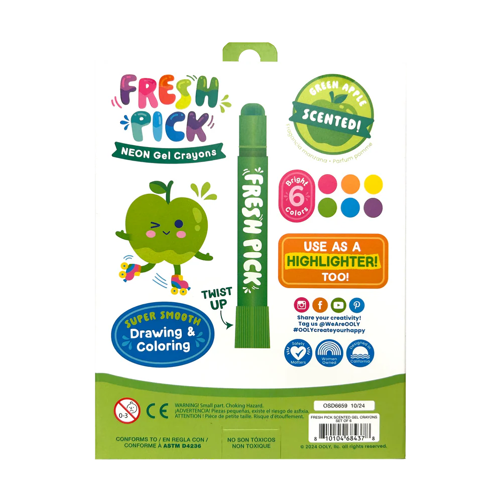 Fresh Apple Scented Gel Crayons