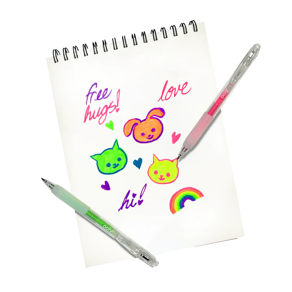 Jelly Gloss Neon Multi-Surface Deco Gel Pens (set of6)