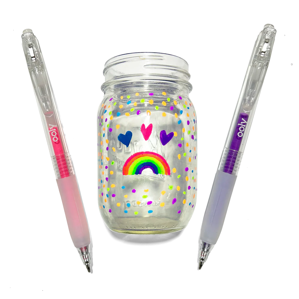 Jelly Gloss Neon Multi-Surface Deco Gel Pens (set of6)