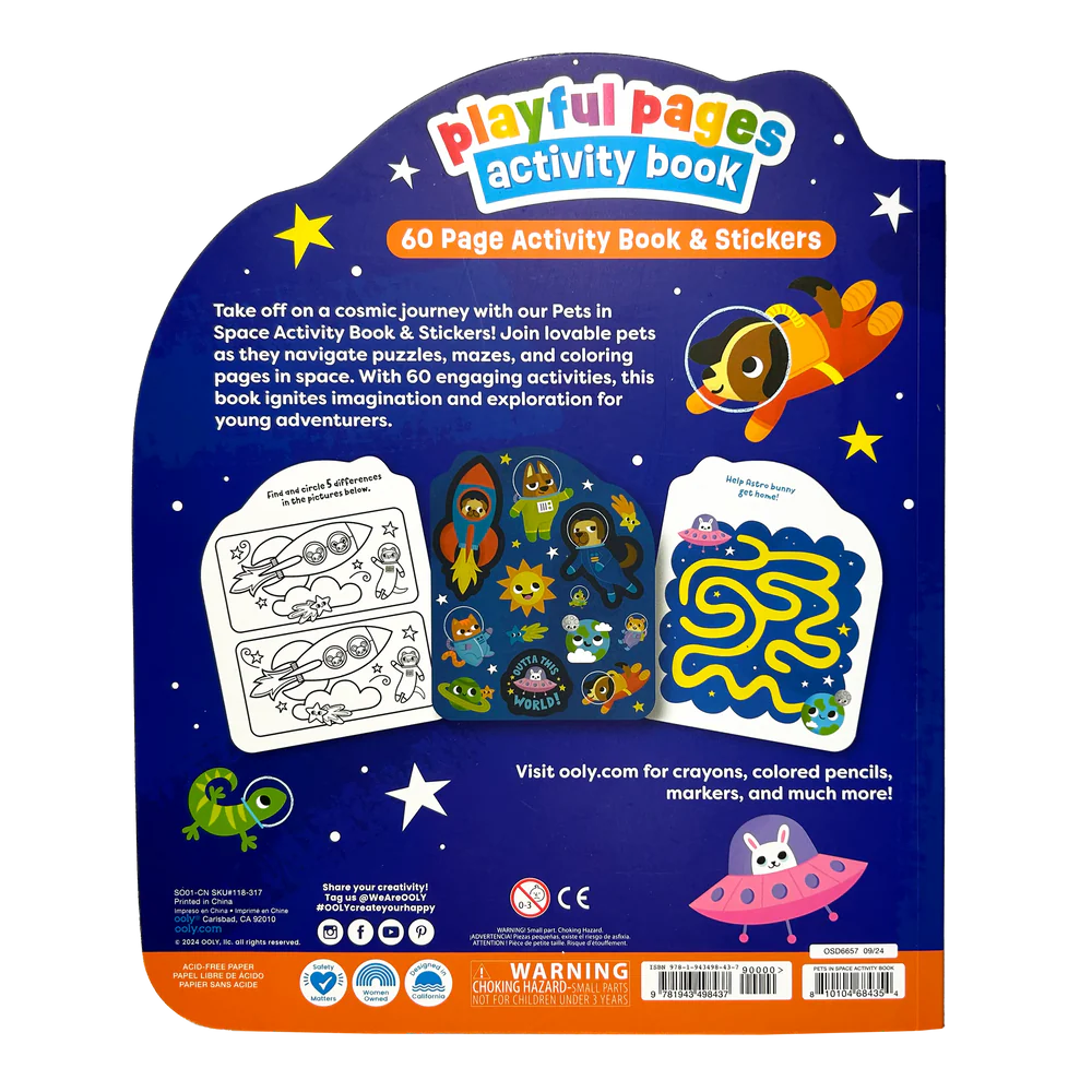 Pets in space Playful Pages Activity Book