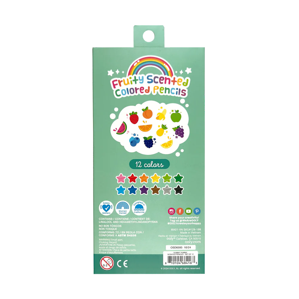 Yummy Yummy Fruit Scented Colored Pencils