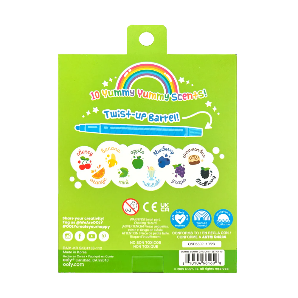Yummy Yummy Scented Twist-Up Crayons