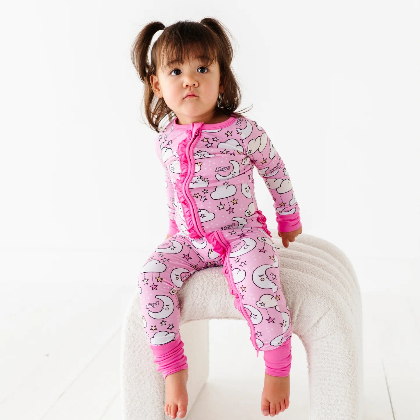 Starry Slumber Ruffle Convertible Footie
