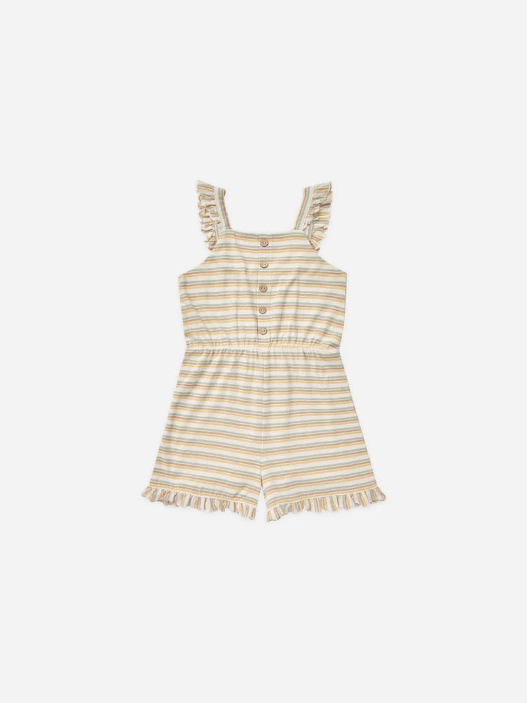 Addy Romper || Vintage Stripe