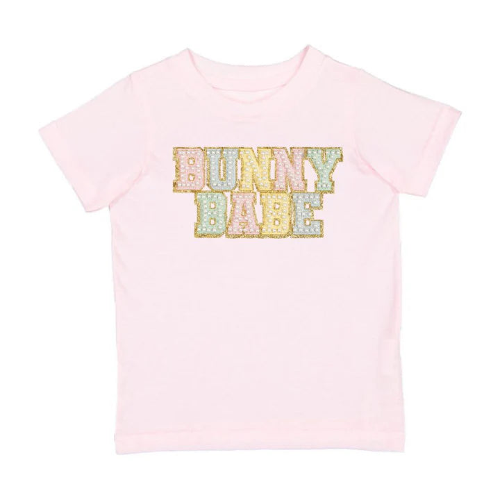 Bunny Babe Patch Easter Short Sleeve T-Shirt
