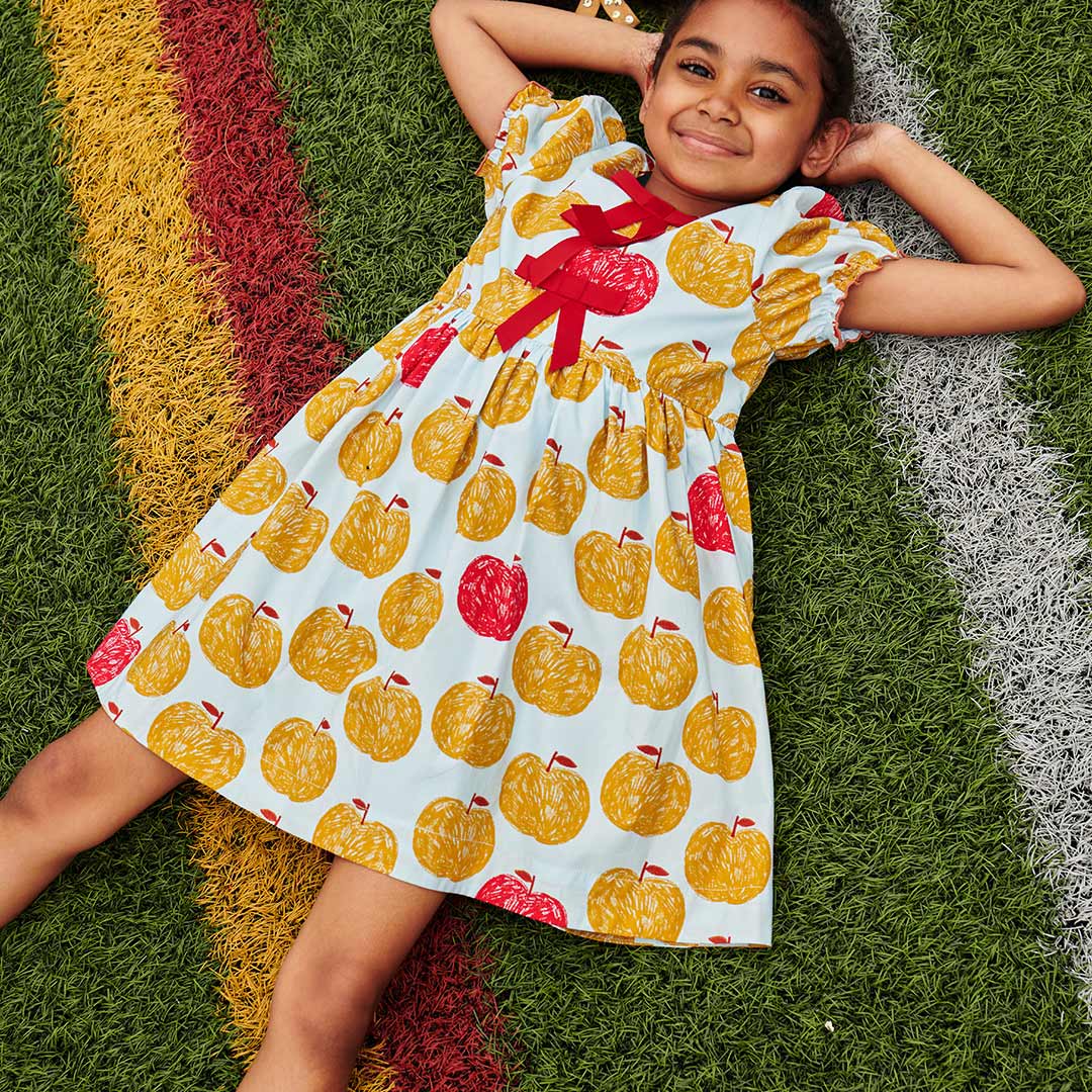 Hermione Dress in Golden Apples