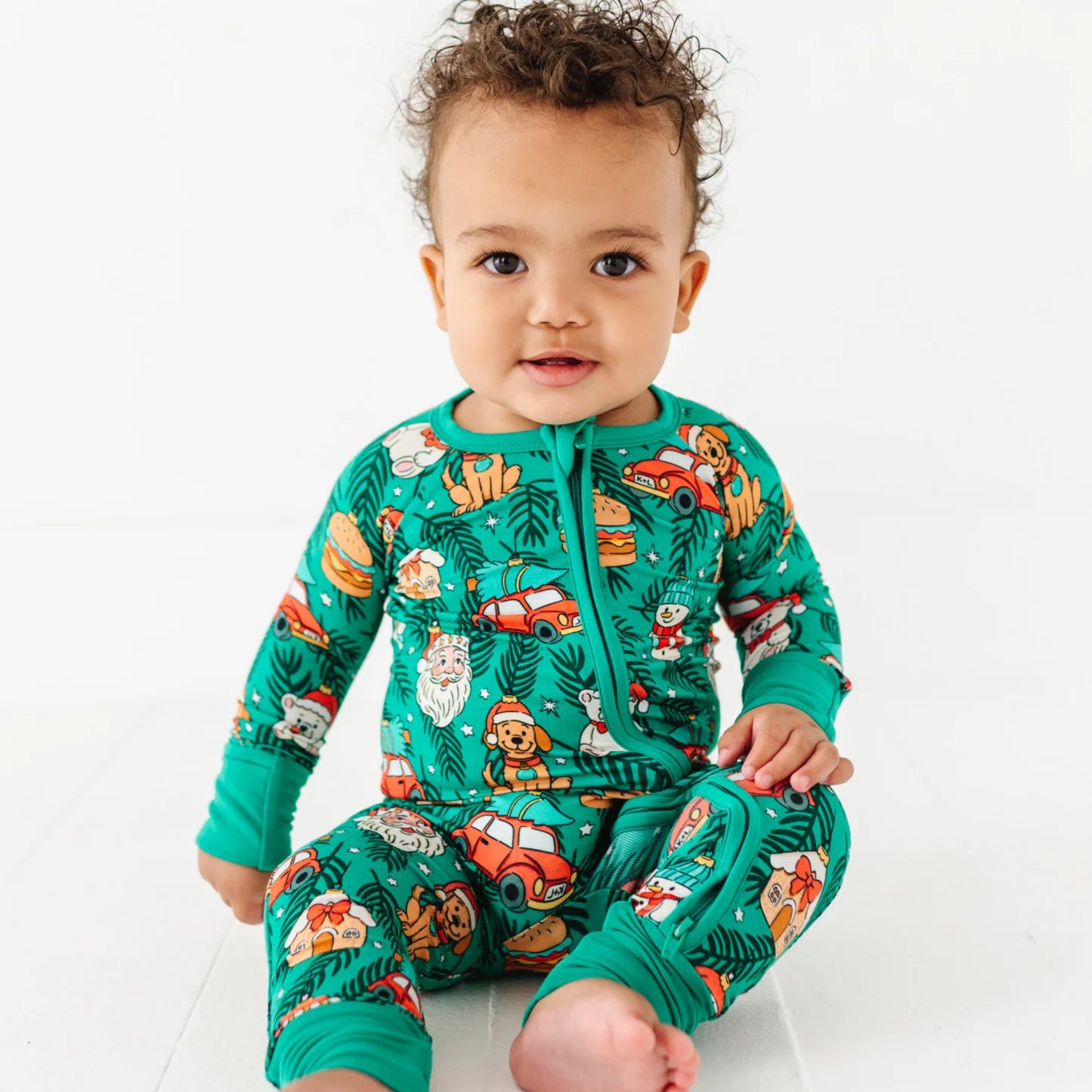 Deck the PJs Convertible Footie Pajama