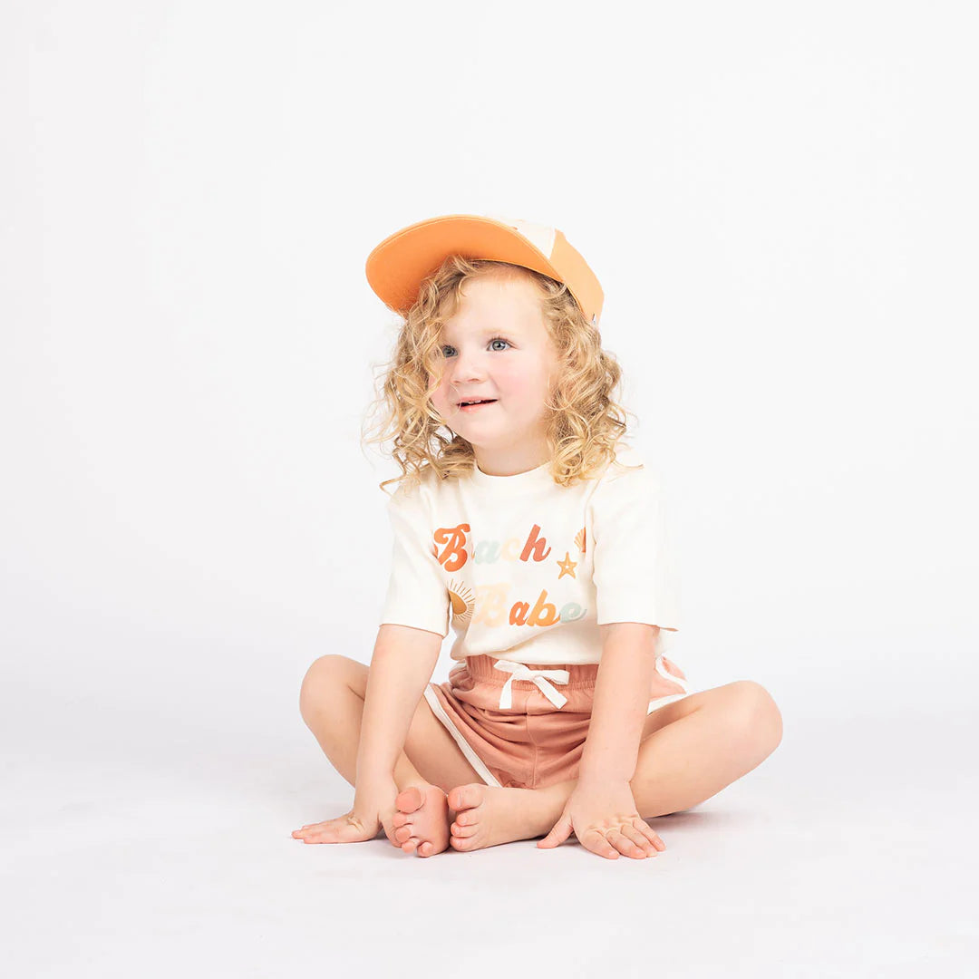Beach Babe Cotton Toddler Short Sleeve Shirt