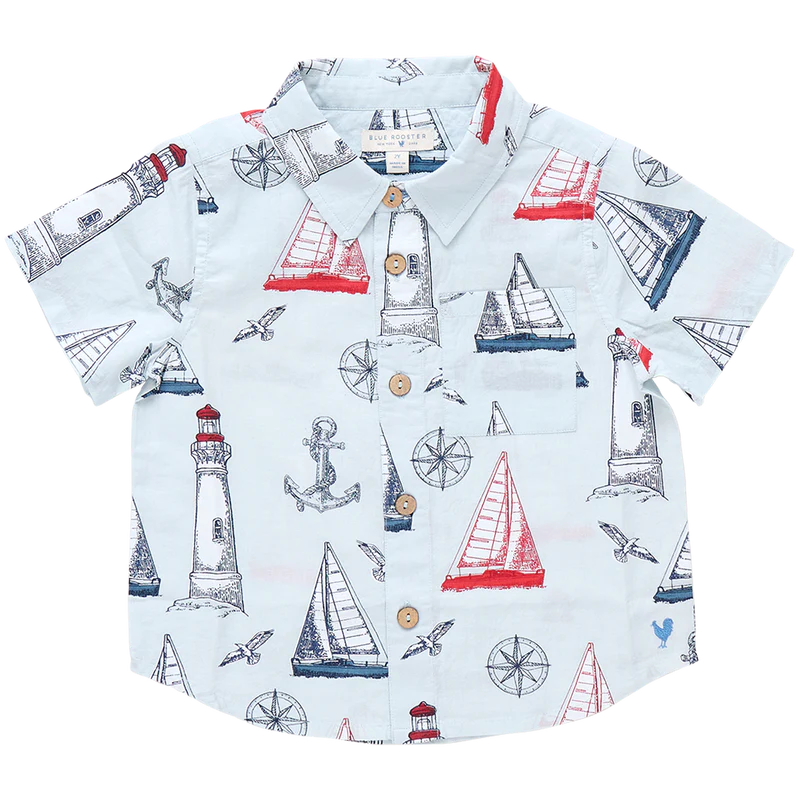 Boys Jack Shirt in Nautical Adventure