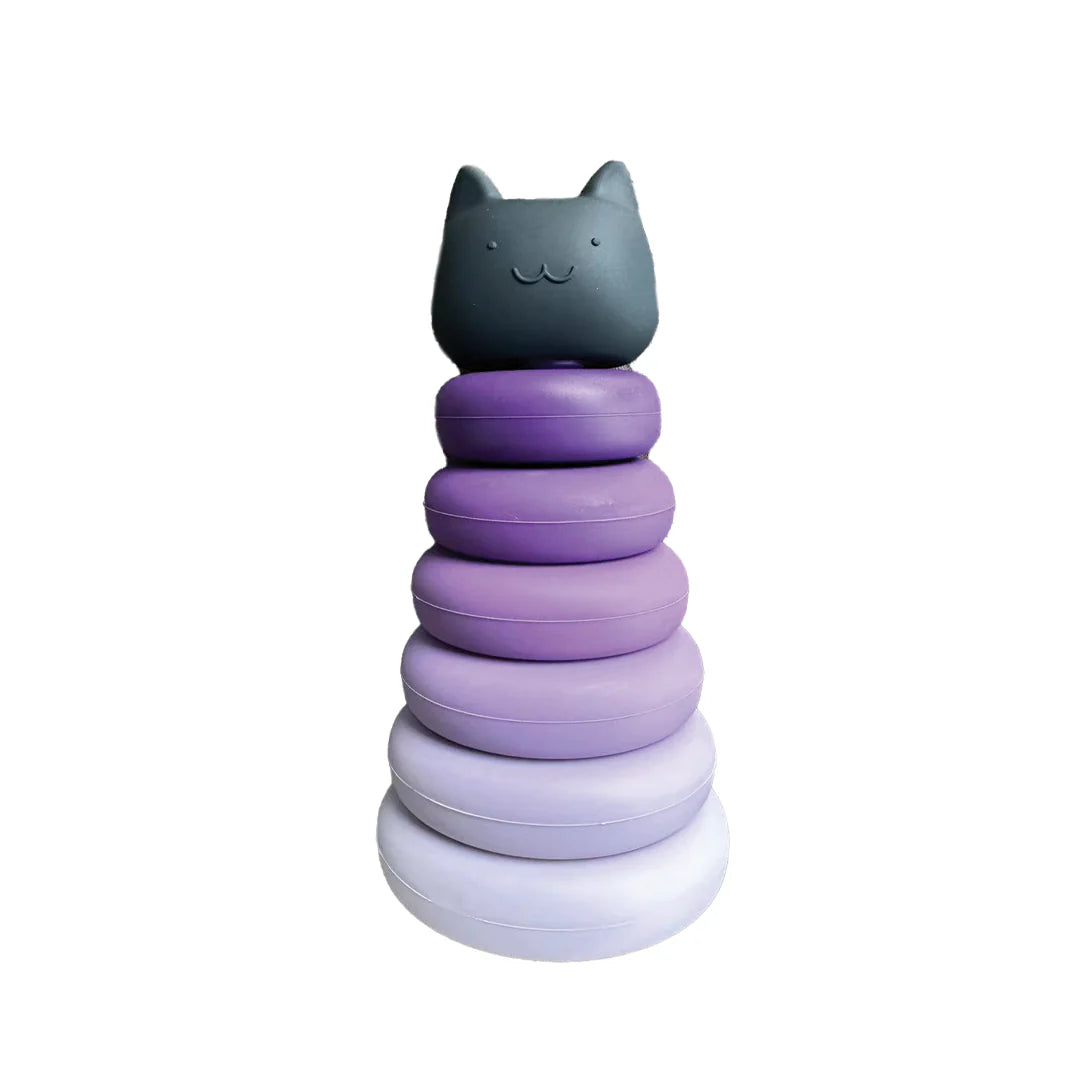 Silicone Halloween Stacking Cats Play Set
