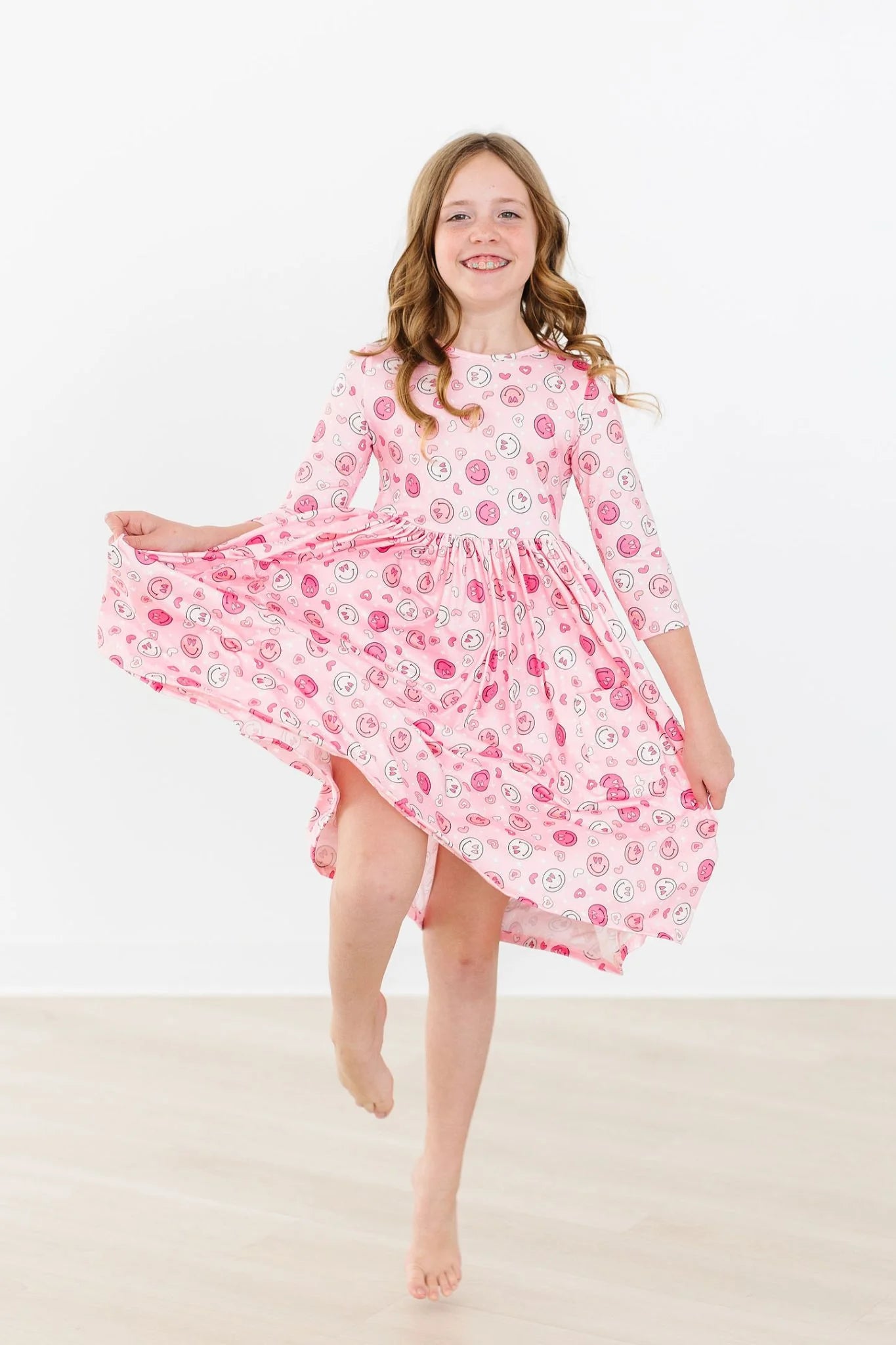 You Make Me Happy Pocket Twirl Dress