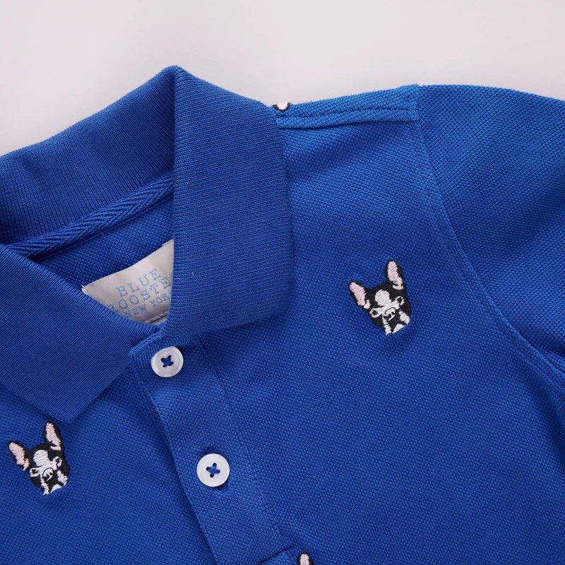 Baby Boys Bulldog Embroidery Polo