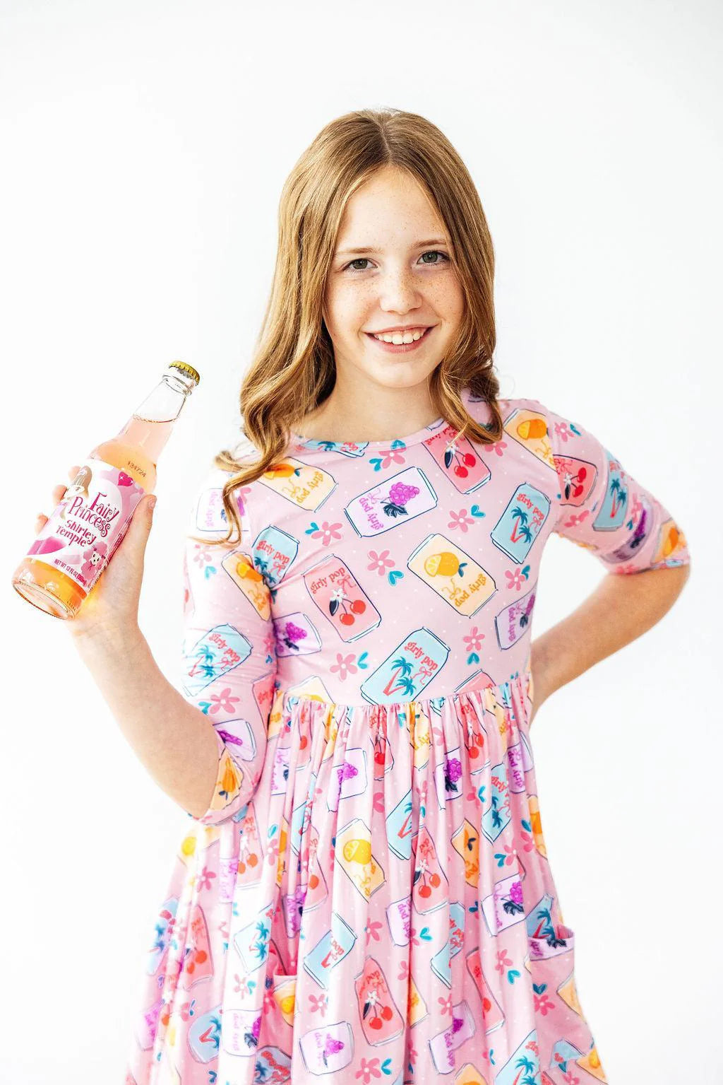 Girly Pop Pocket Twirl Dress